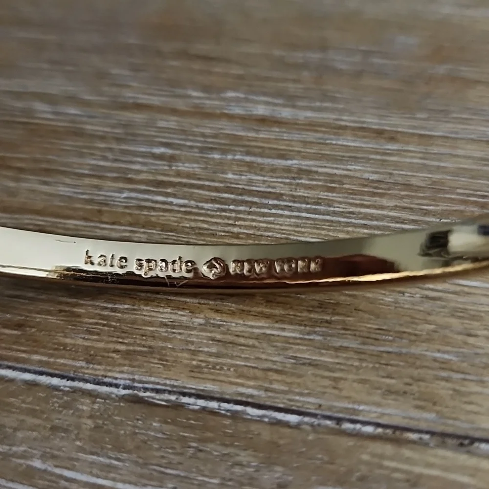 Kate Spade New York Rose Gold Studded Ball Bangle Bracelet - Picture 4 of 7